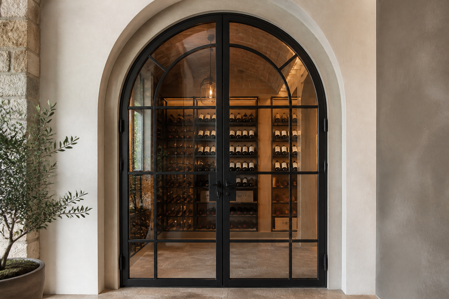 VLX 100 Arched / Custom Door in Los Angeles, CA | Hale Windows & Doors - detail 3