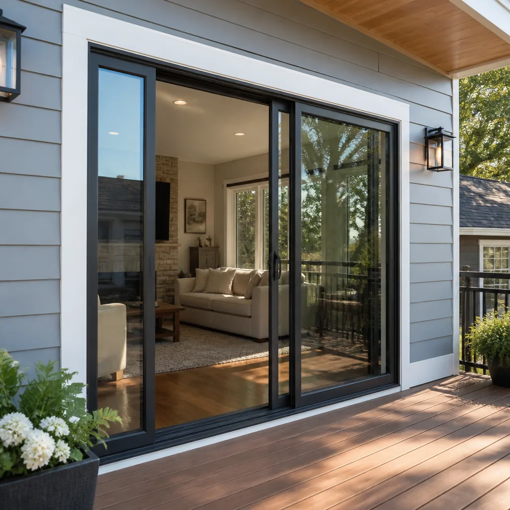 Sliding glass doors